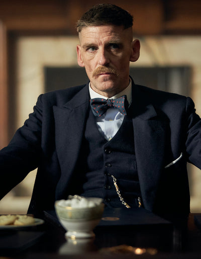 Arthur Shelby Inspired Men's Black Vested Suit