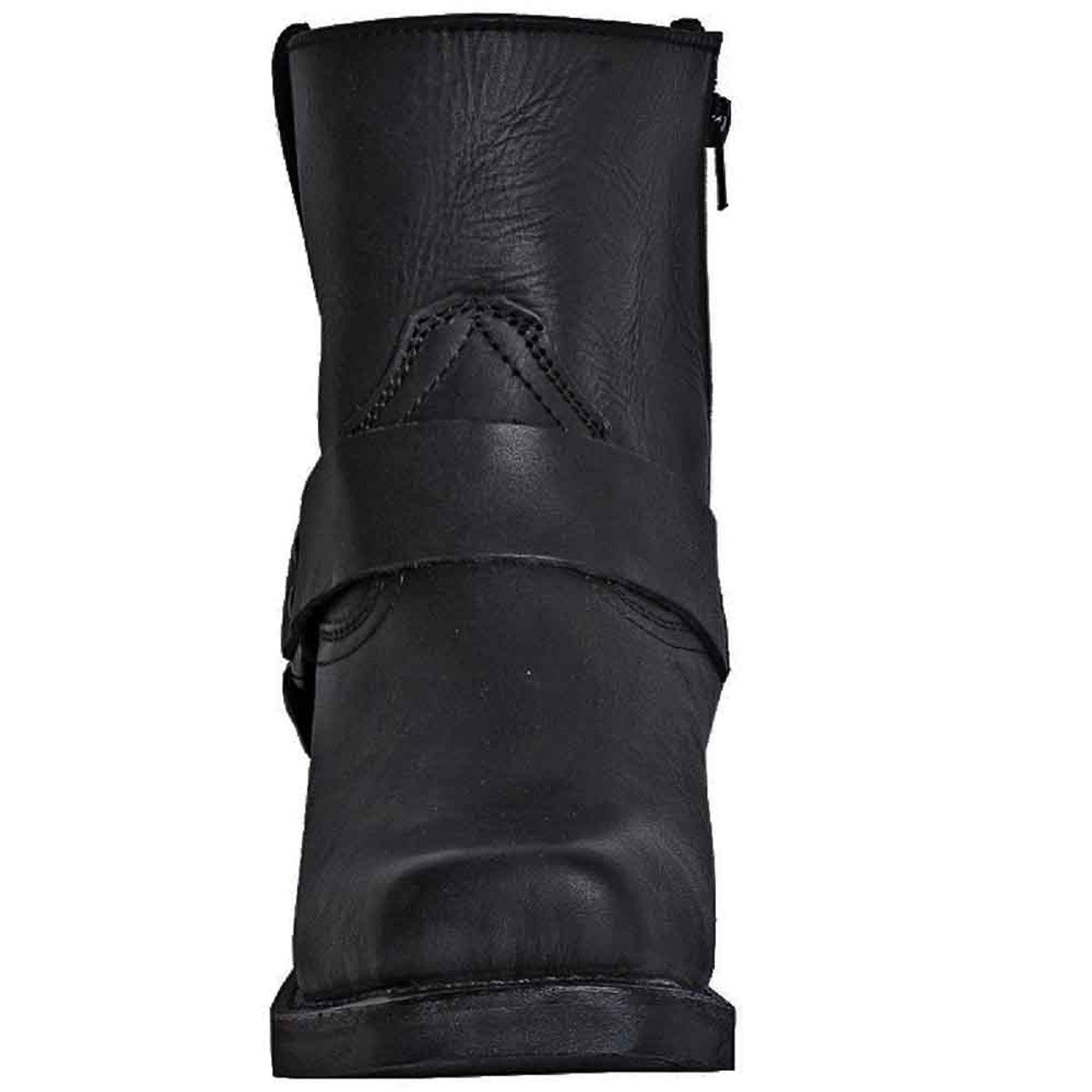 Dingo Black Harness Leather Boots for Men
