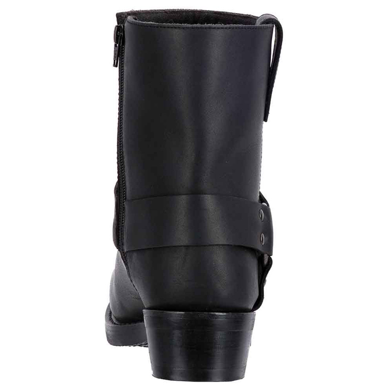 Dingo Black Harness Leather Boots for Men