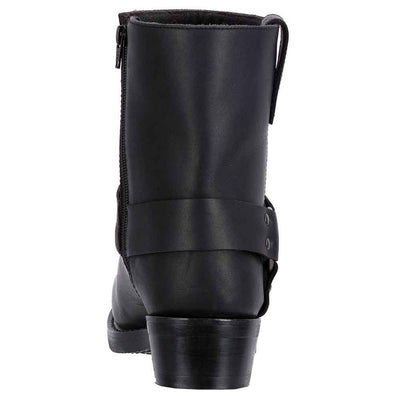 Dingo Black Harness Leather Boots for Men