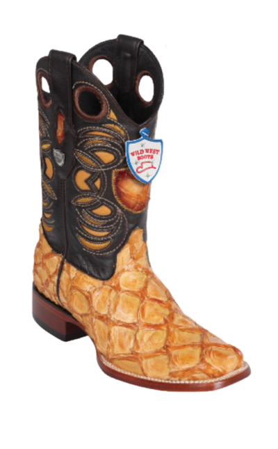 Bota de Pirarucu Original Punta Recortada Wild West