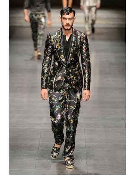 1 Button Black Fashion Trends Suits