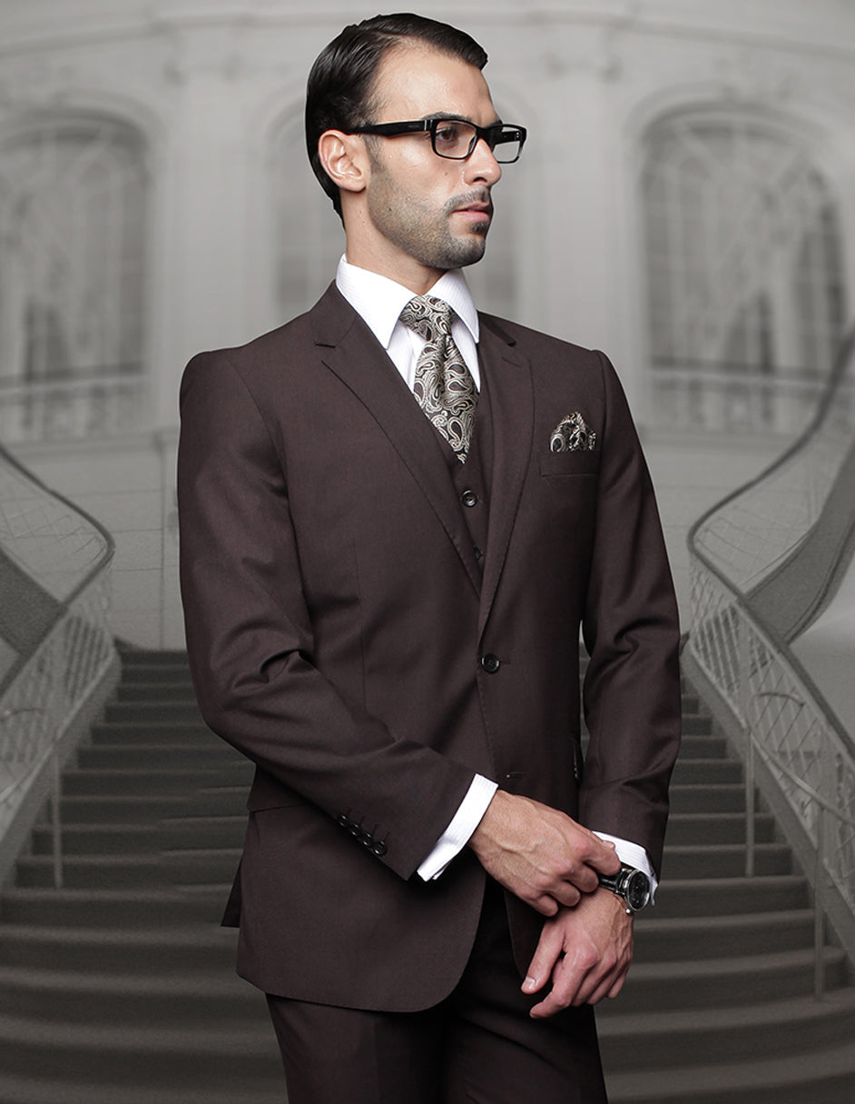 Big & Tall Brown Classic 2 Button Suit