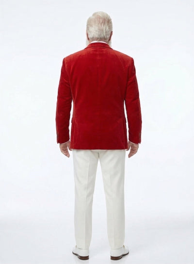 Menβs Red Velvet Blazer Santa Clauses Tim Allen Inspired Jacket β Festive Christmas Party Blazer, Holiday Costume Jacket Christmas New Year