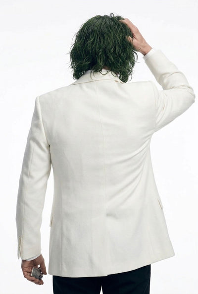 Menβs White Blazer Joker Folie Γ Deux Arthur Fleck Inspired Jacket β Classic Formal Party Blazer, Elegant Evening Wear, Stylish Costume Blazer
