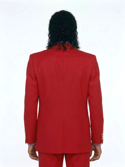Menβs Red Suit Michael Jackson Award Ceremony Inspired Jacket β Classic Double Breasted Formal Suit , Stylish Party Dinner Jacket, Vintage Stage Wear