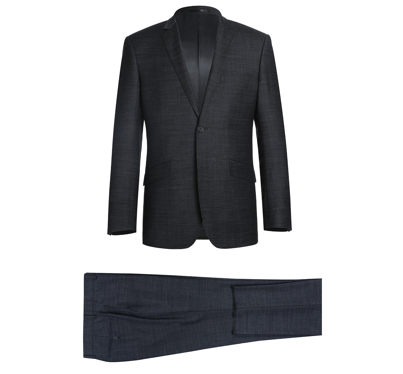 Men's Slim Fit Wool Blend Two Piece Suit