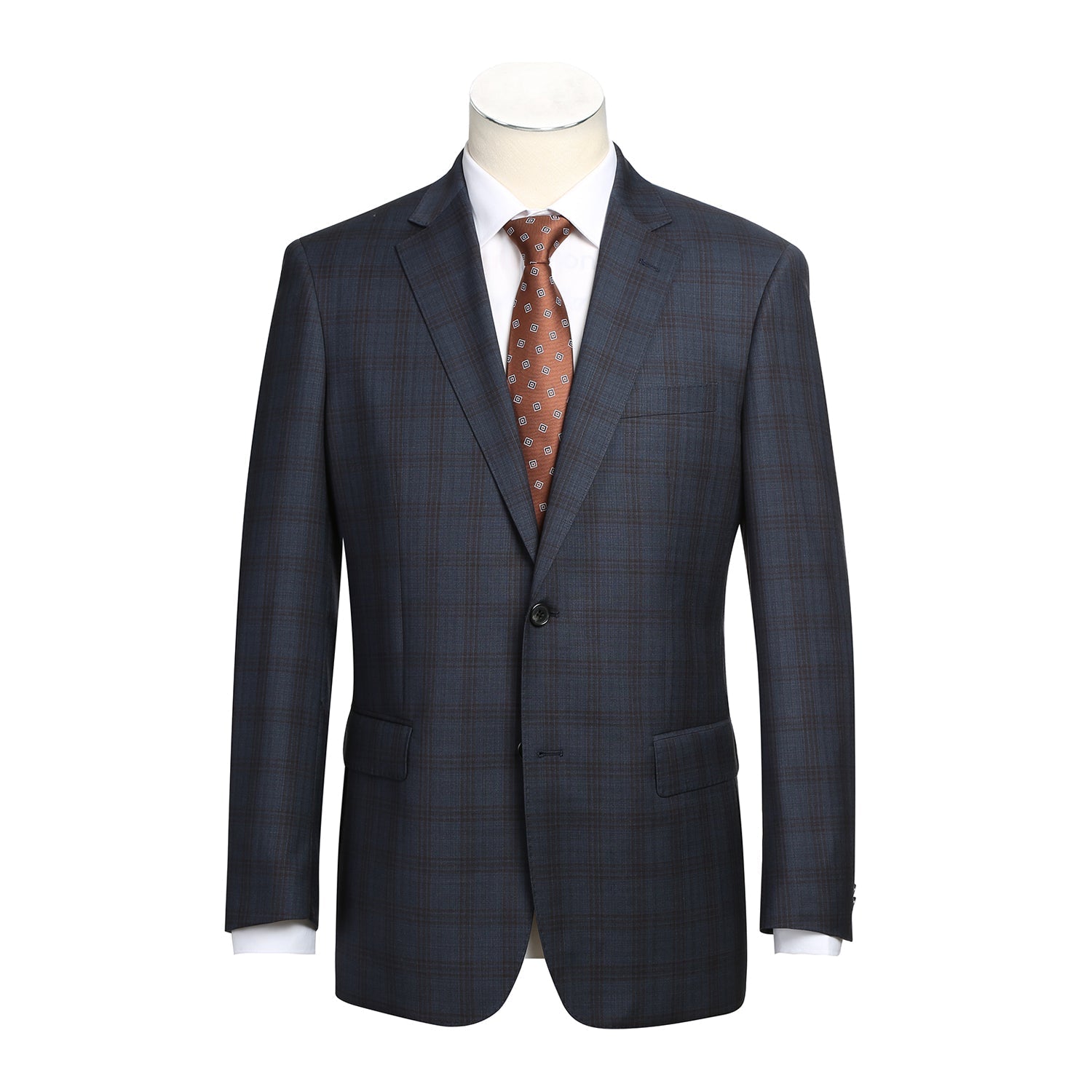 566-3 Men's Classic Wool Suit by Renoir