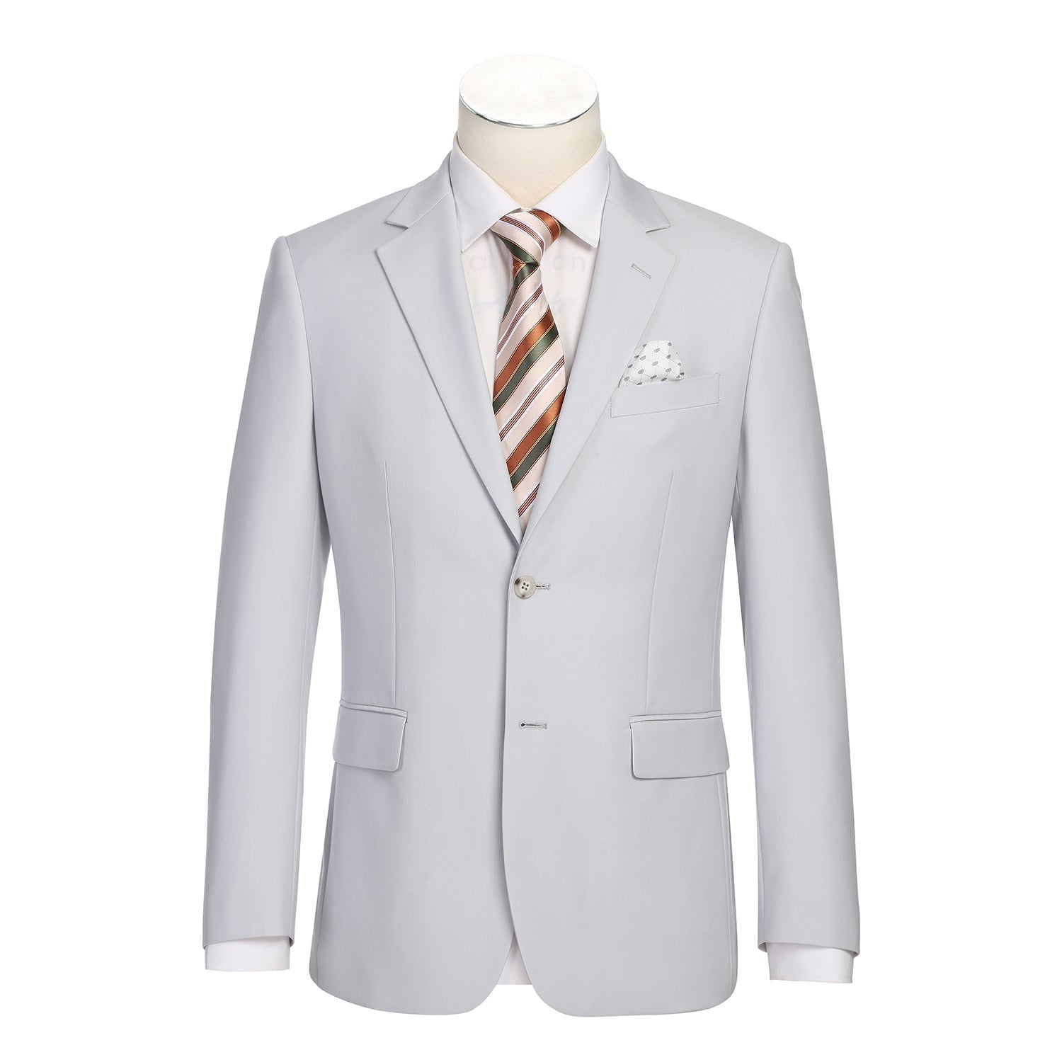 Men's Slim Fit Notch Lapel 2-Piece Suit