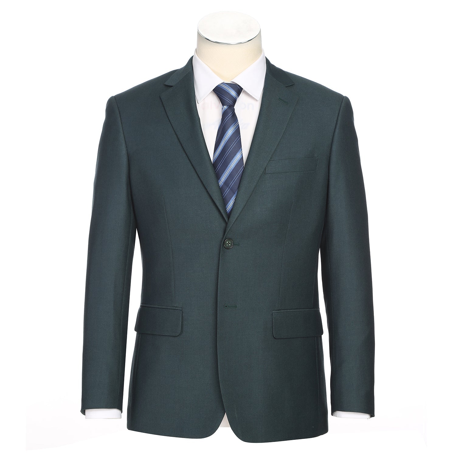 Men's Slim Fit 2-Piece Notch Lapel Suit by Renoir