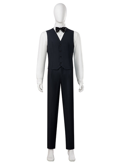 Black Suit Cosplay Costume for Men β Halloween Outfit Without Shoes