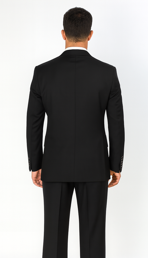 2 Button Black Tone/Tone affordable Cheap Priced Business Suits Clearance Sale online sale