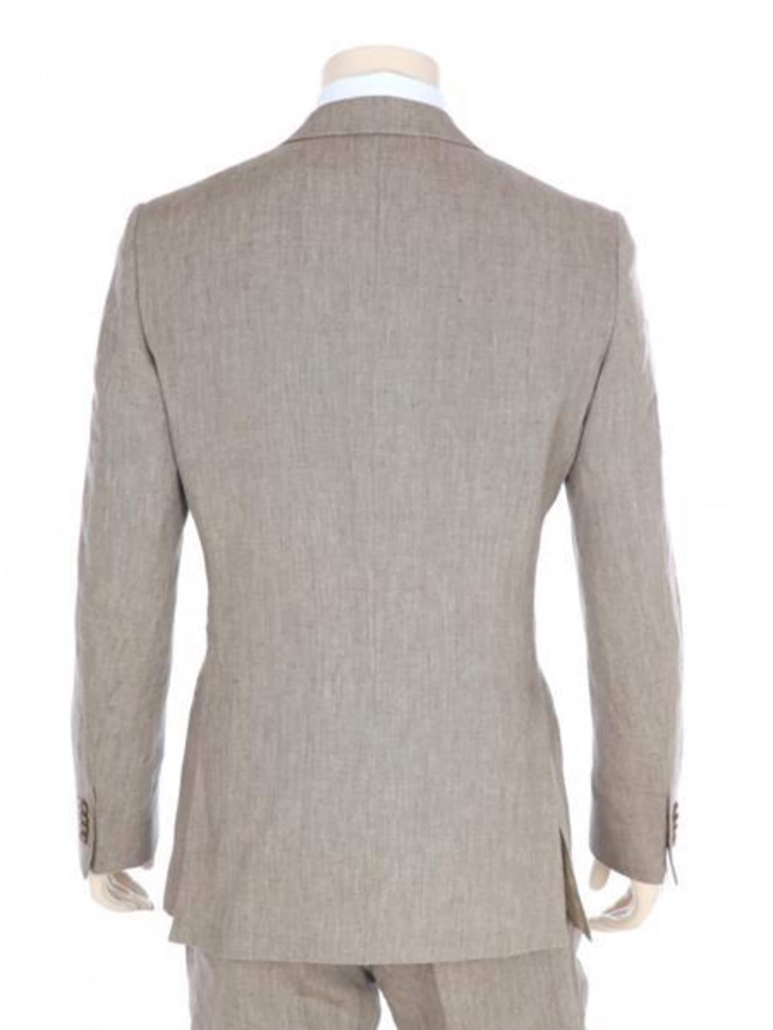 Linen Suit - Tan Summer Menswear for Beach Events