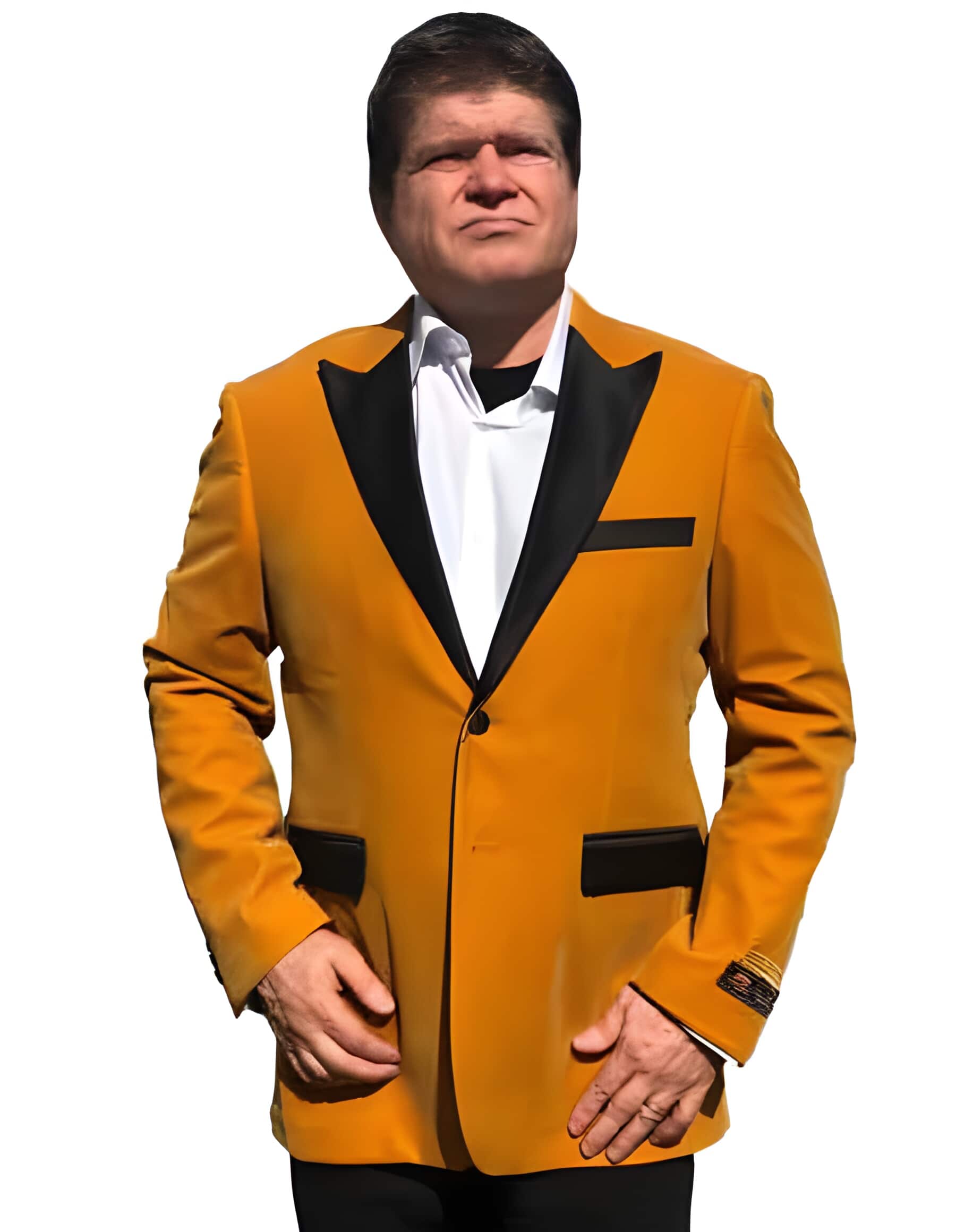 2 Buttons Gold/Mustard Black Velvet ~ Velour Best Cheap men's Blazer Jacket Affordable Sport Coats Sale