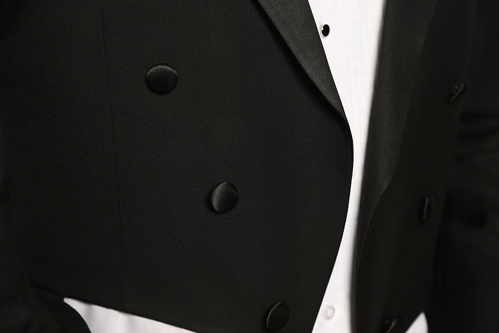 Classic Black Full Dress Tuxedo Tails by Rossiman