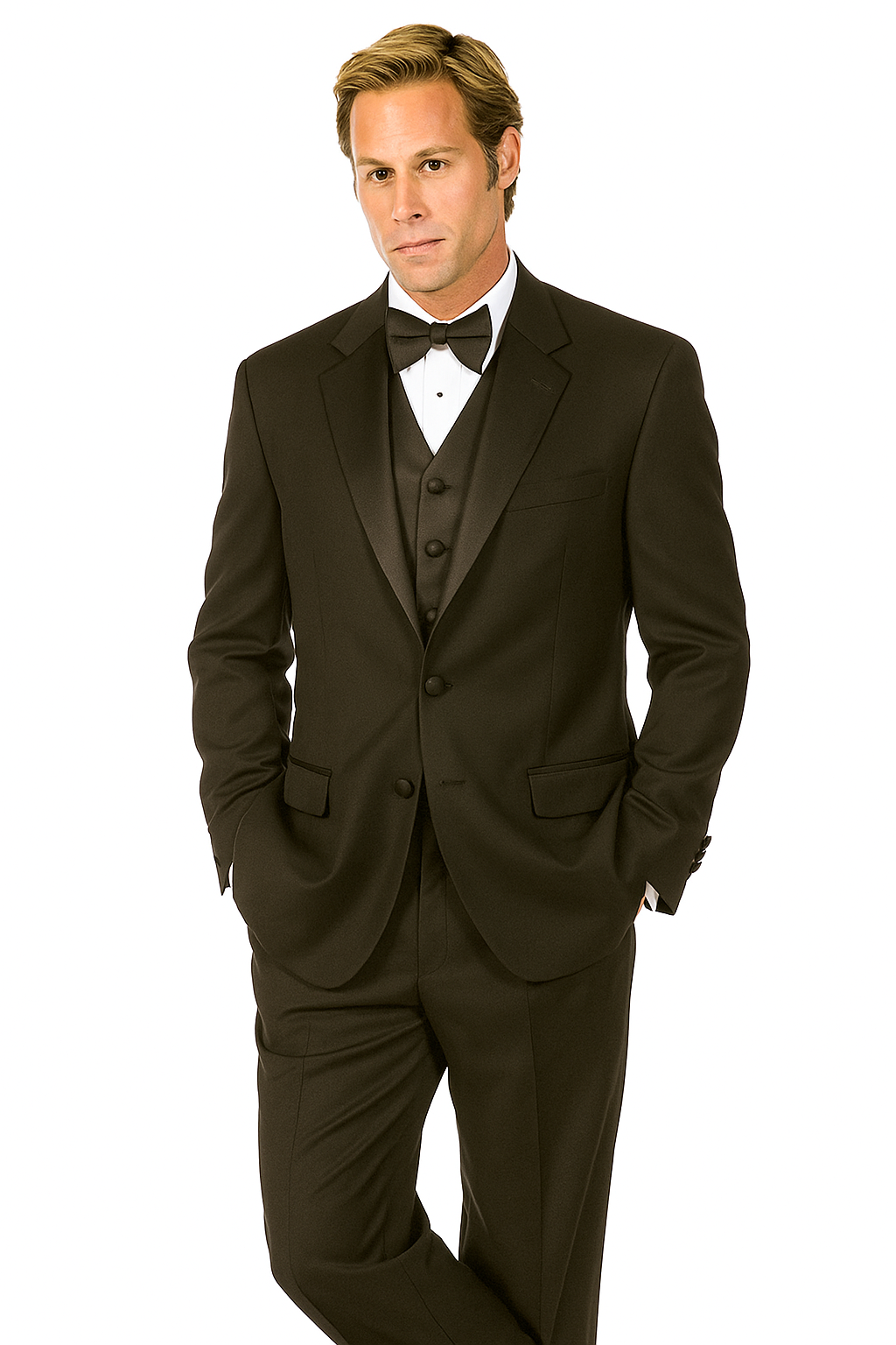 Giorgio Fiorelli Two-Button Black Adjustable Tuxedo