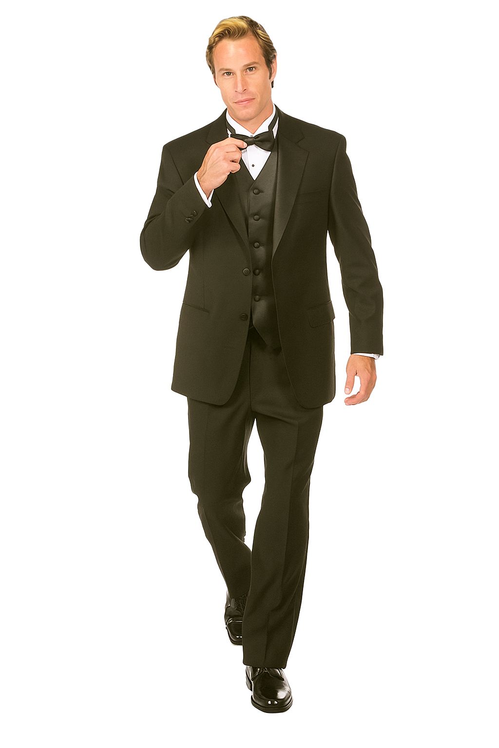 Giorgio Fiorelli Two-Button Black Adjustable Tuxedo