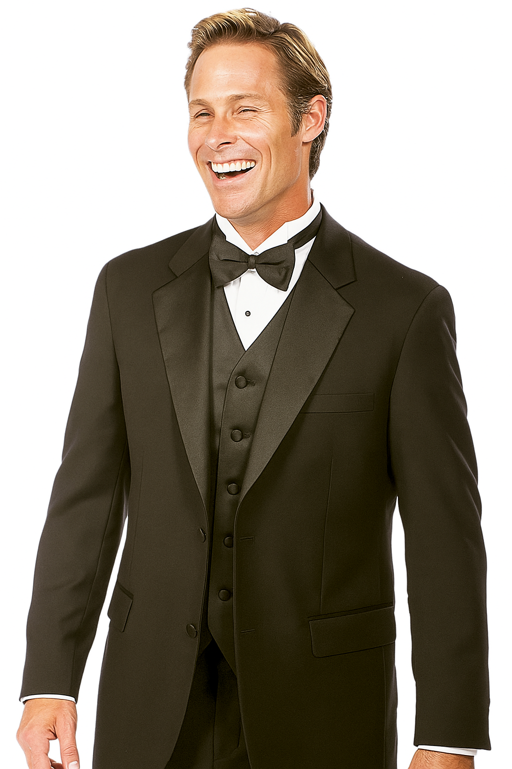 Giorgio Fiorelli Two-Button Black Adjustable Tuxedo