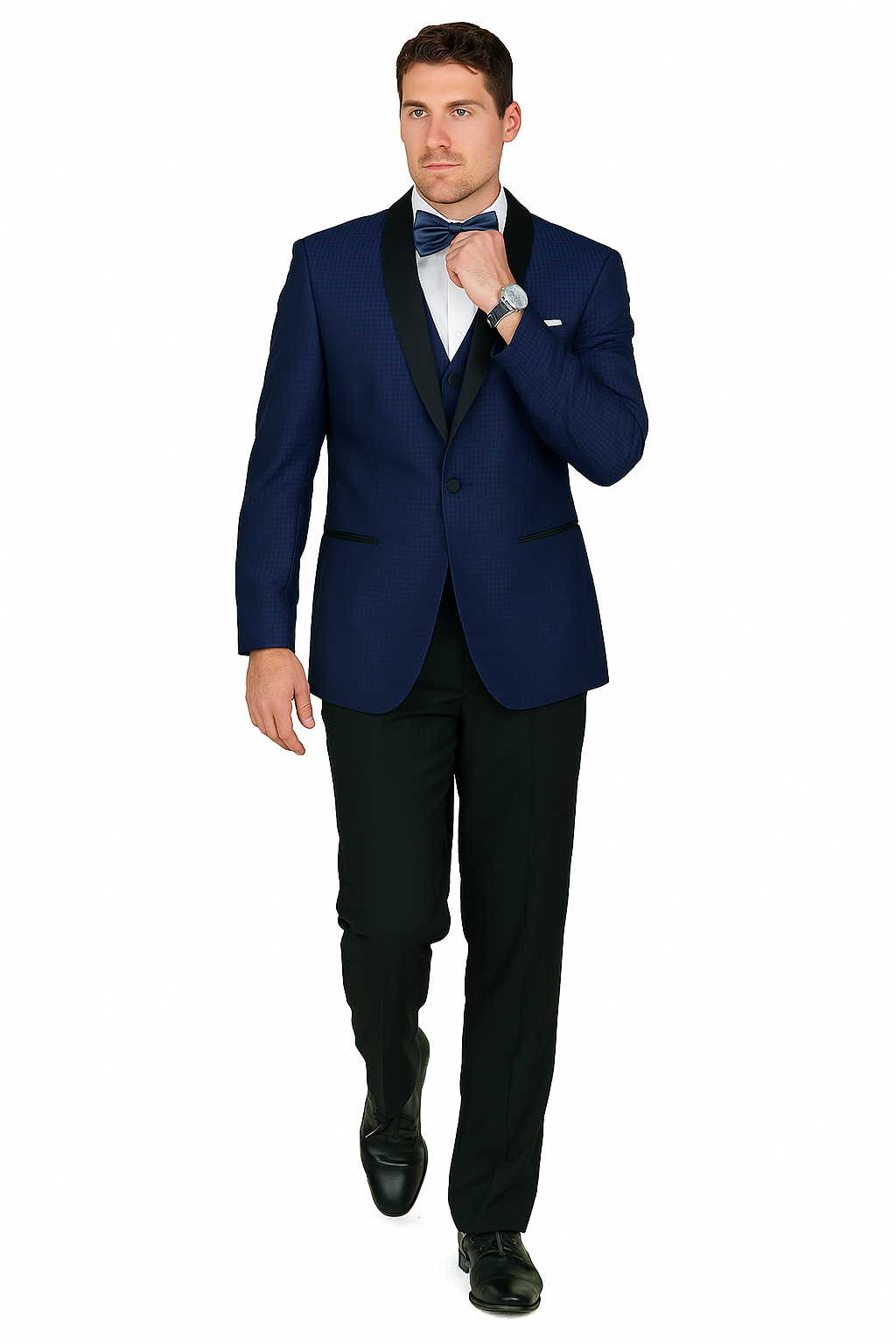 Arlan French-Blue One-Button Tuxedo