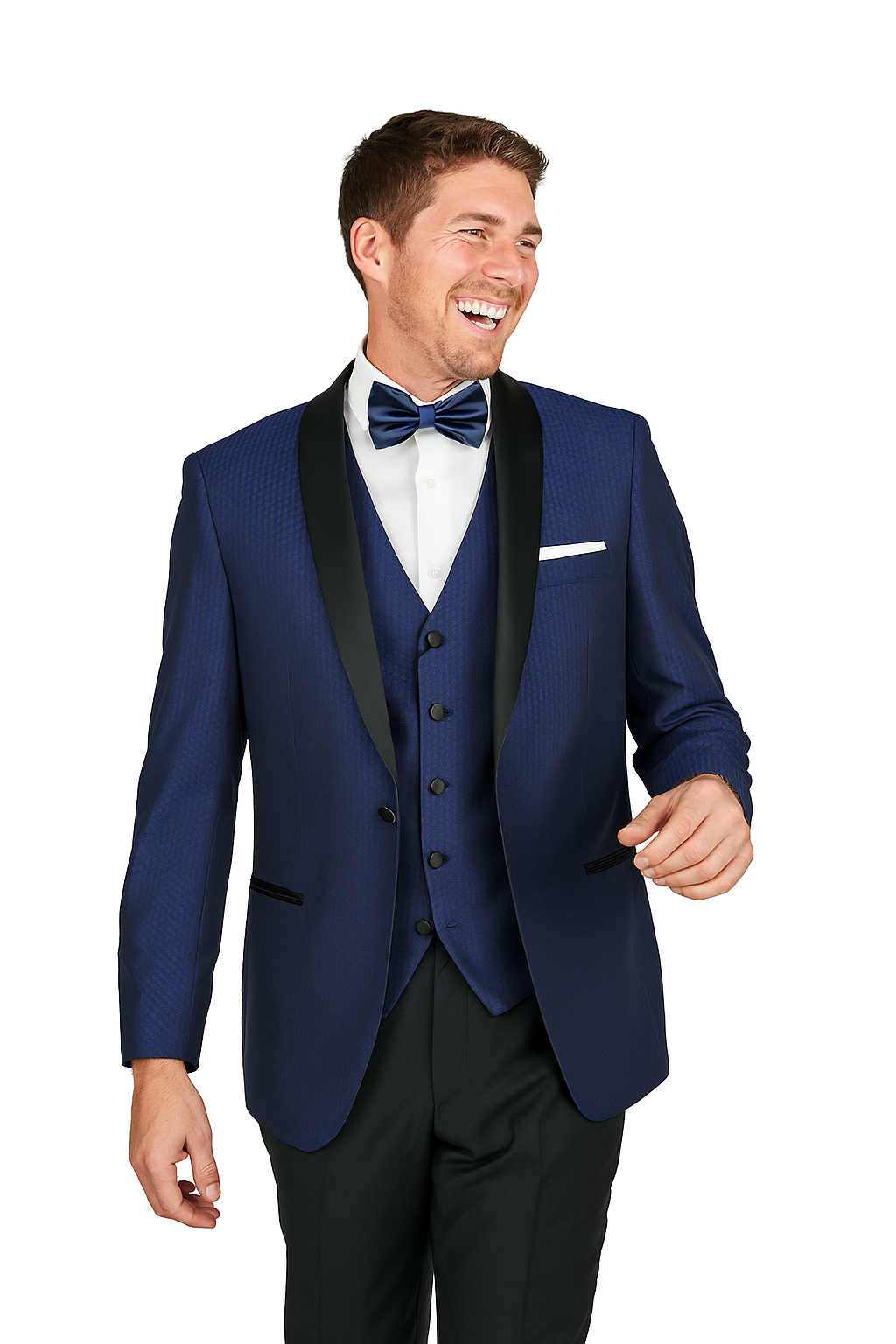 Arlan French-Blue One-Button Tuxedo
