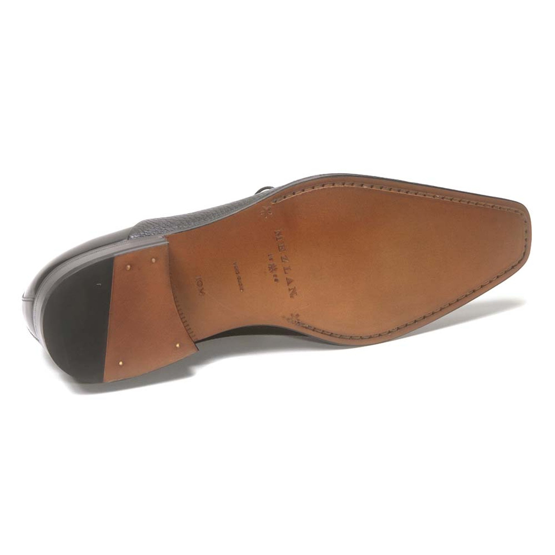 Mezlan Black Deer Skin Oxford Shoes for Men