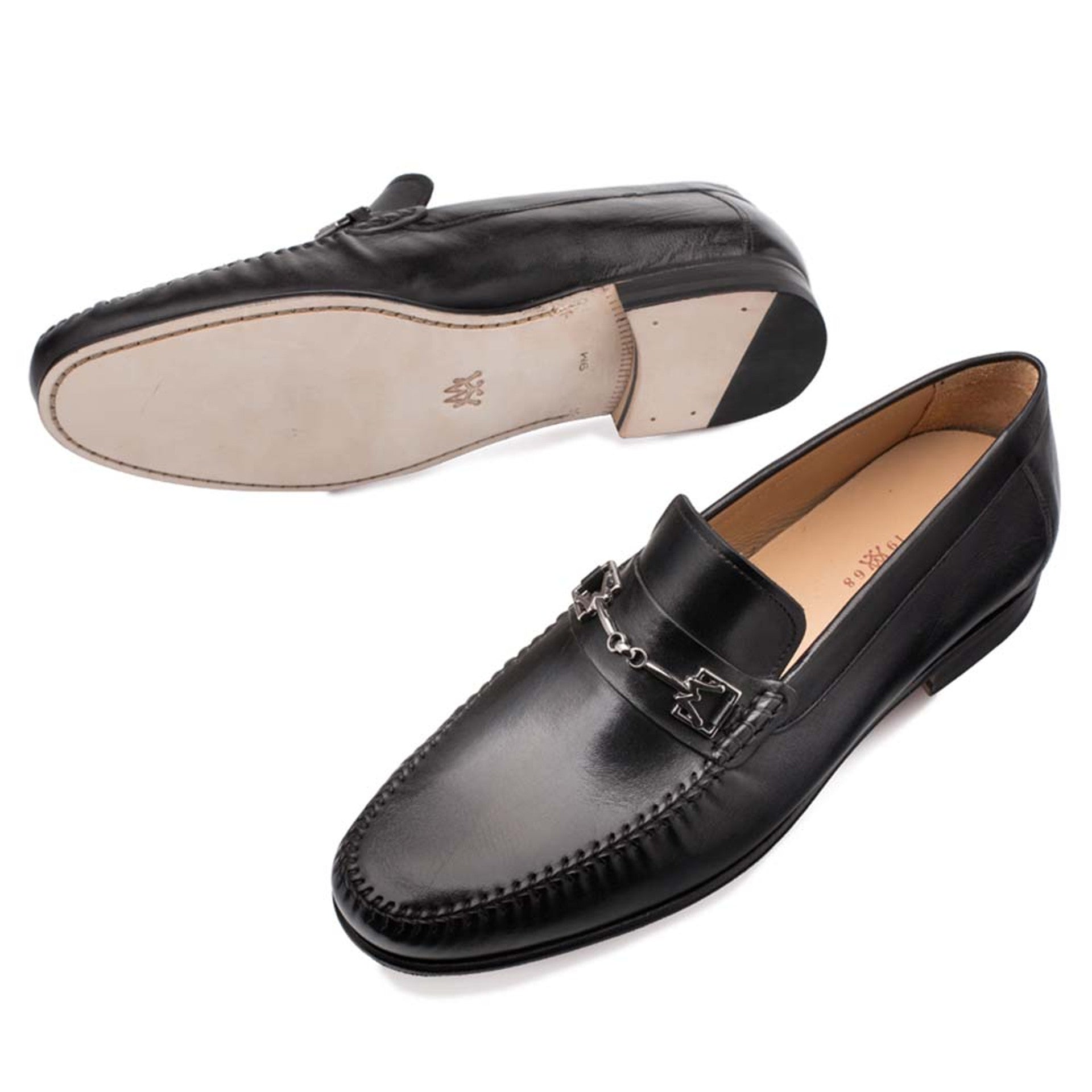 Mezlan Brussels Black Men’s Calfskin Moccasin