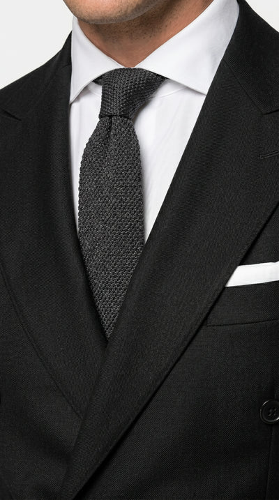 Menβs Black Double Breasted Blazer, Formal Wedding Business Casual Sport Coat Jacket