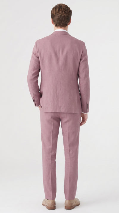Menβs Mauve 2-Piece Suit β Two-Button Wedding, Prom and Business Suit