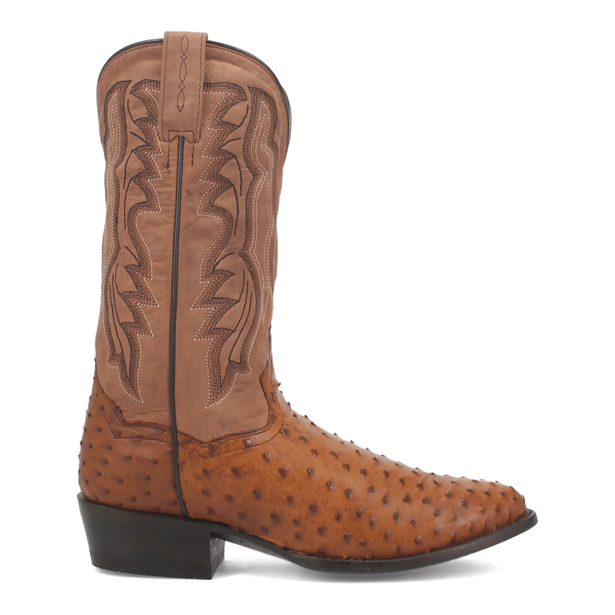 Dan Post Tempe Full Quill Ostrich Round Toe Boots