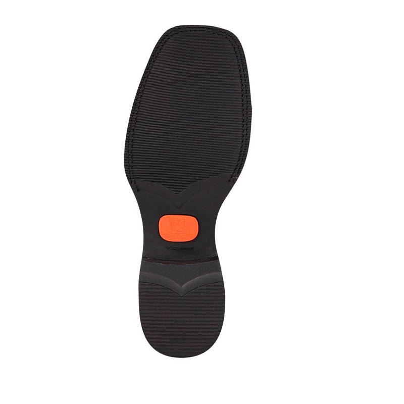 King Exotic Ostrich Square Toe Boots Black Cherry