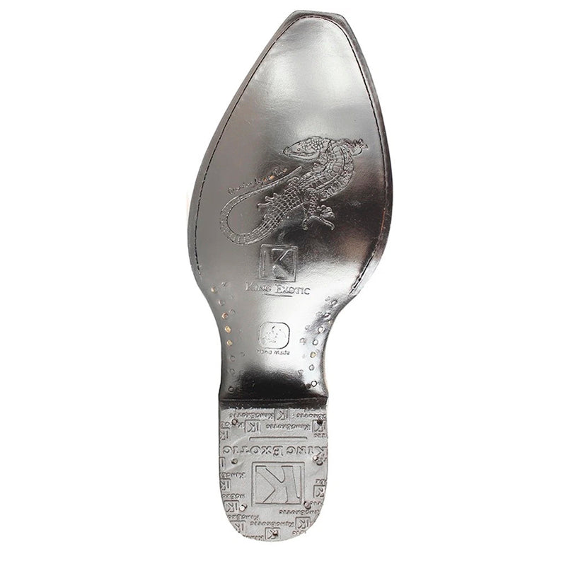 King Exotic Burnished Burgundy Teju Lizard Boots