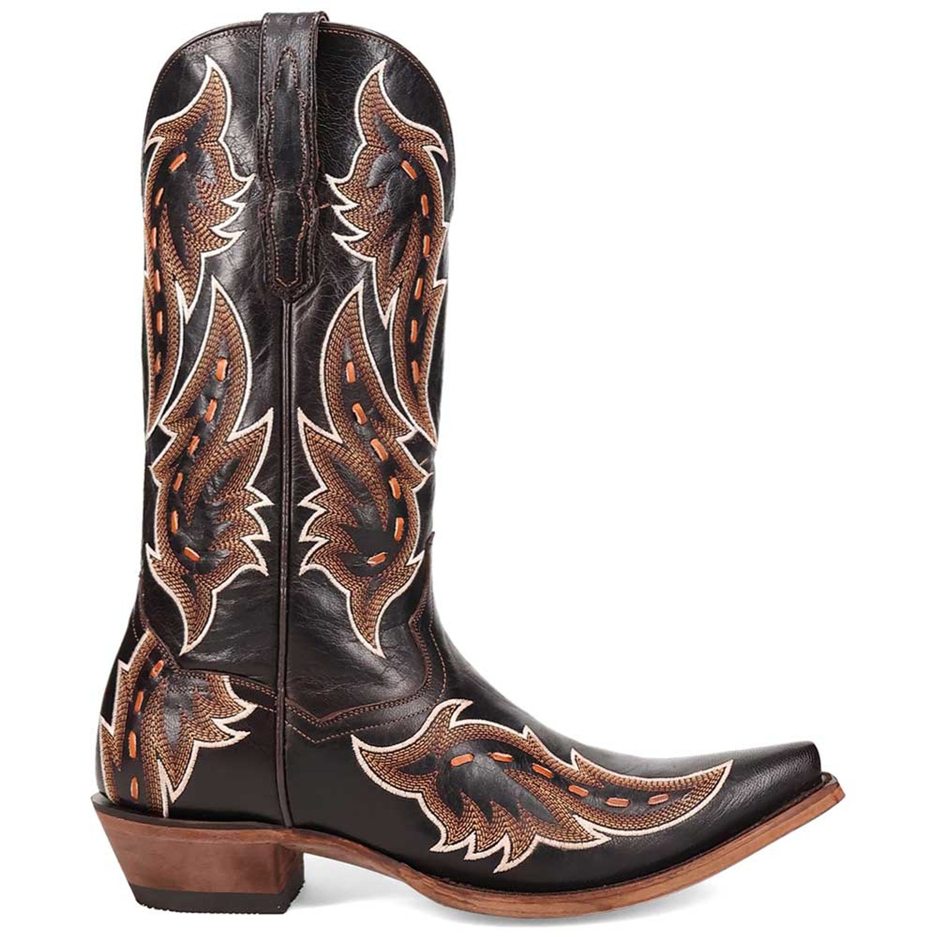 Dan Post Men's Racer Black Snip Toe Boots