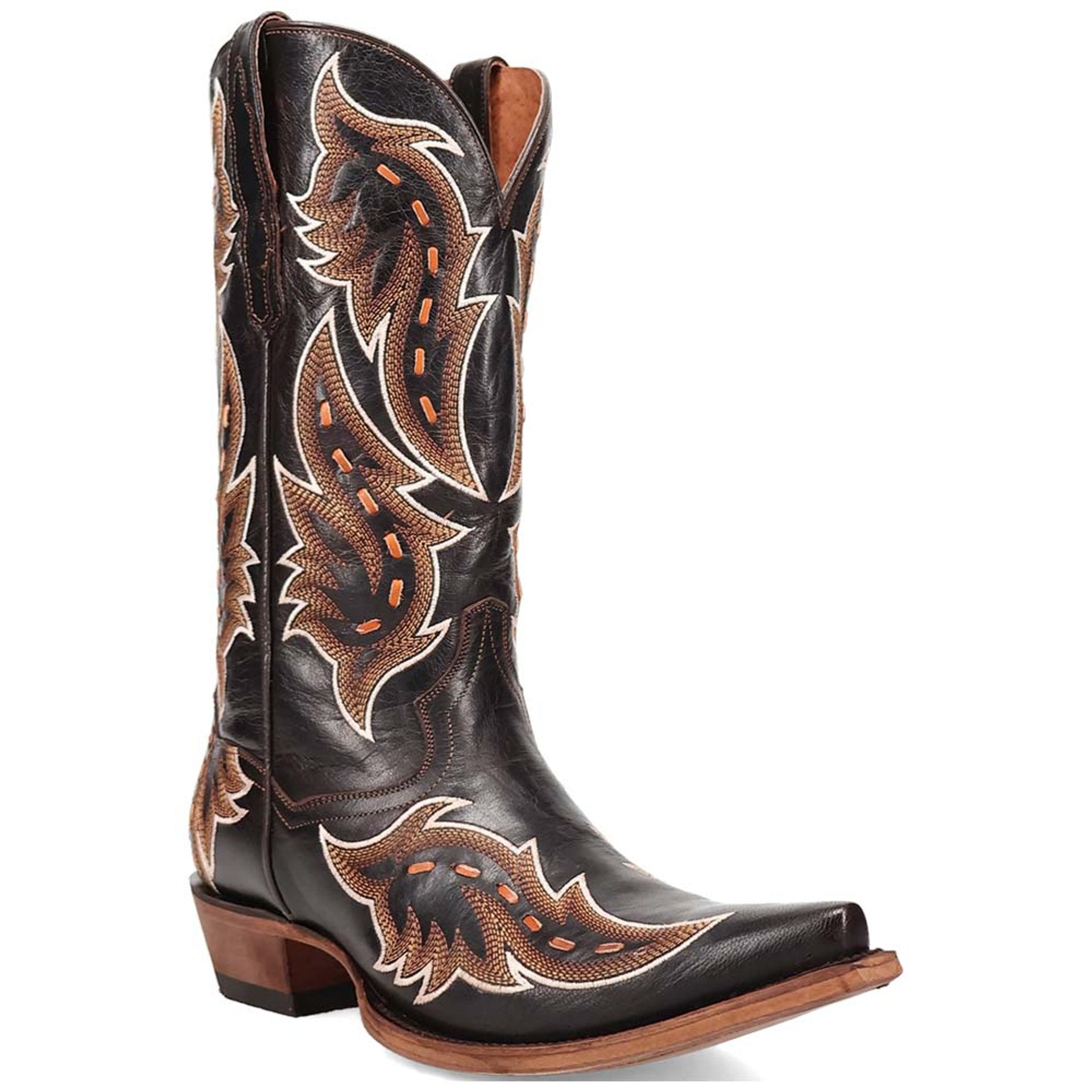 Dan Post Men's Racer Black Snip Toe Boots