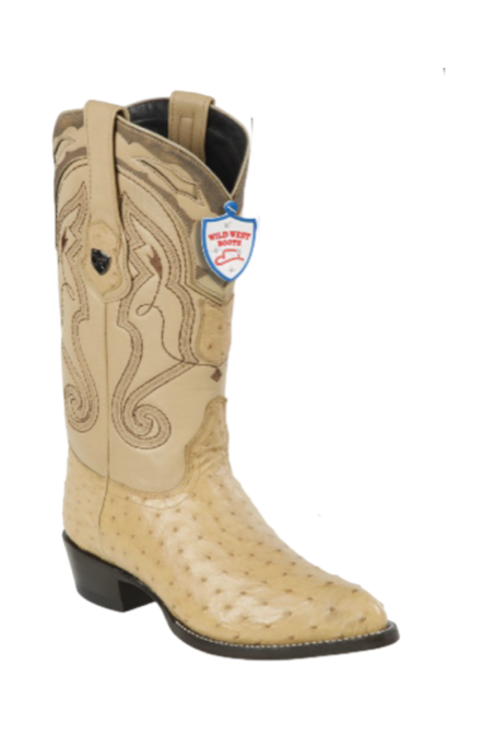 Wild West Botas de Avestruz Horma Puntal Boots