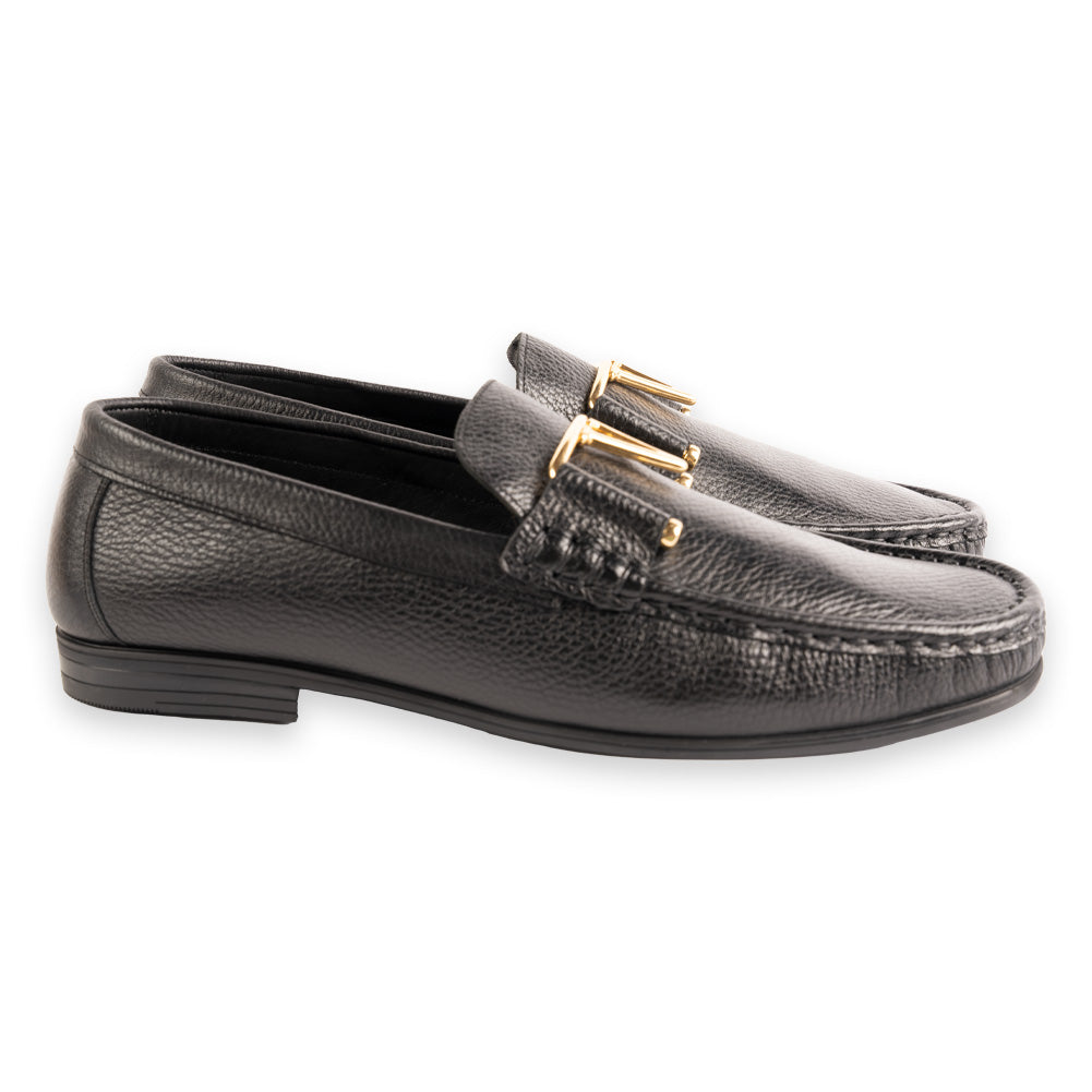 P0213 -3218 Deer V buckle- Black