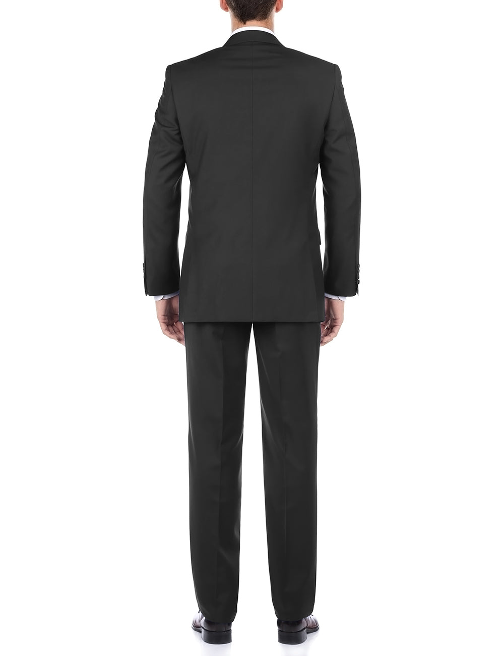 Bevagna Black Wool 2 Piece Suit Regular Fit