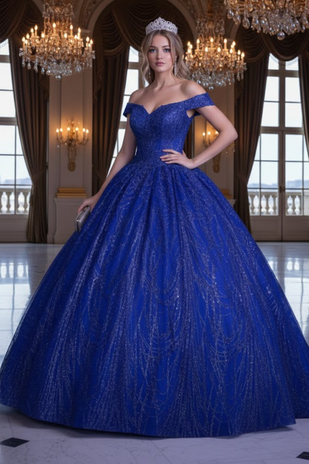 Layla K LK153 Corset Back Embellished Quinceanera Formal Ball Gown