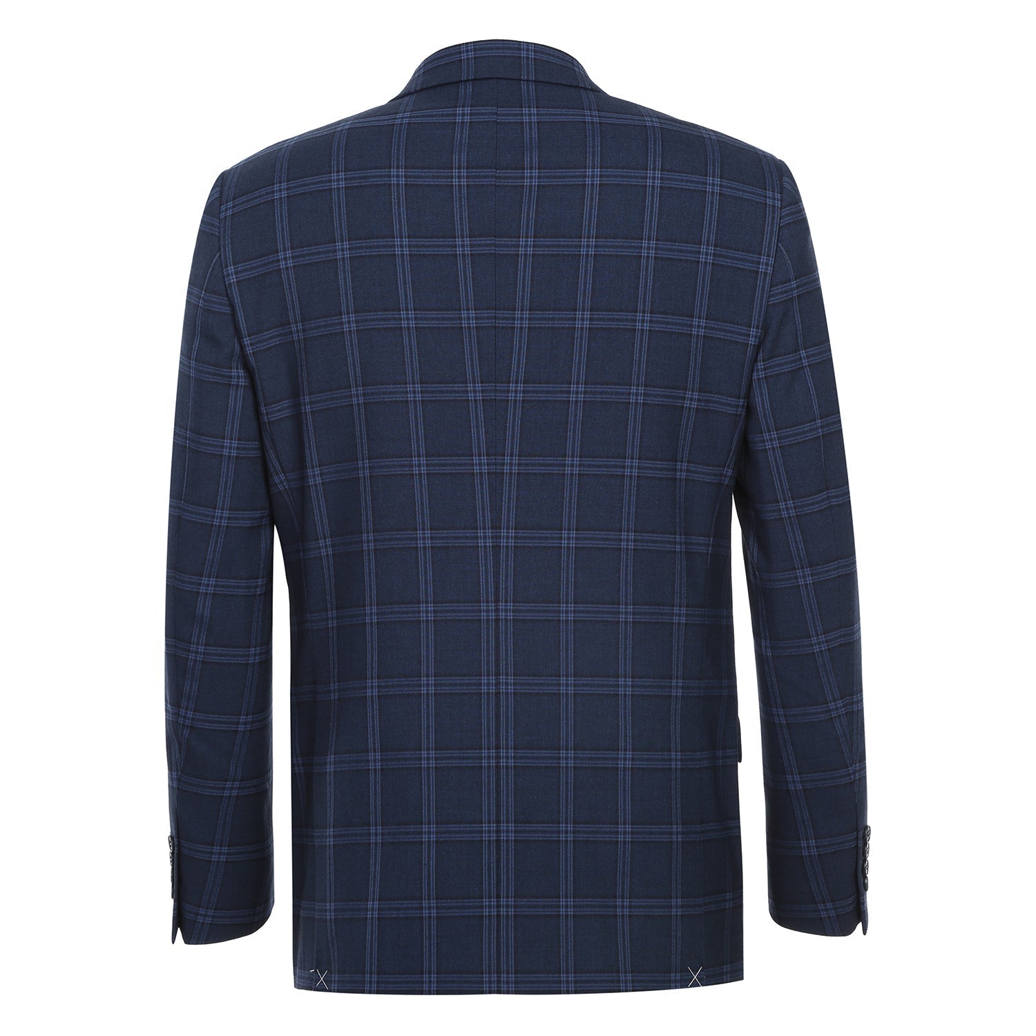 Men's Slim Fit Checked Suit 293-22 by Renoir