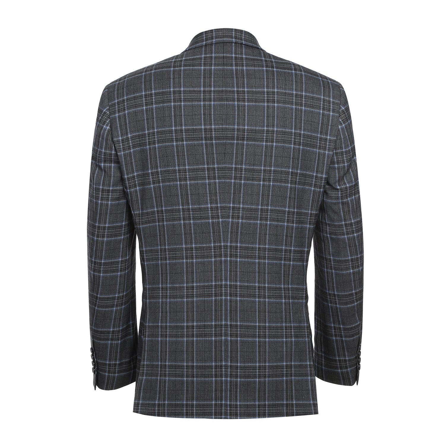 Men's Slim Fit Checked Suit by Renoir