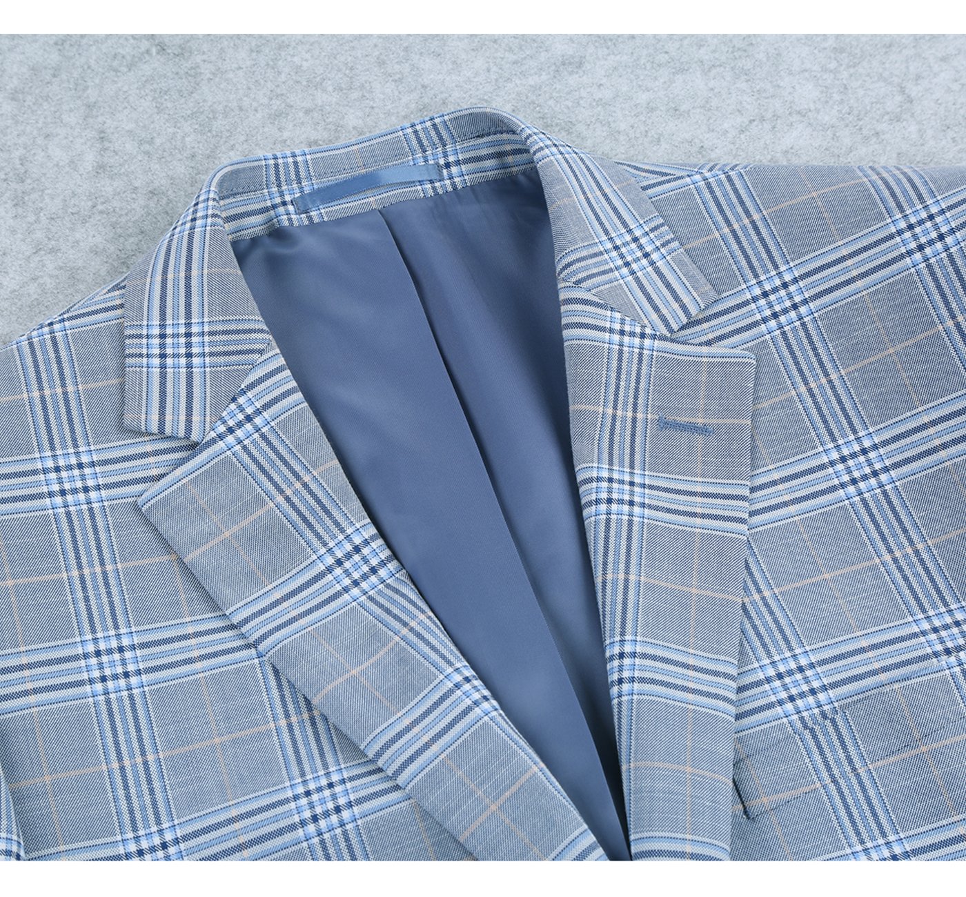 Slim Fit Stretch Windowpane Suit by Renoir