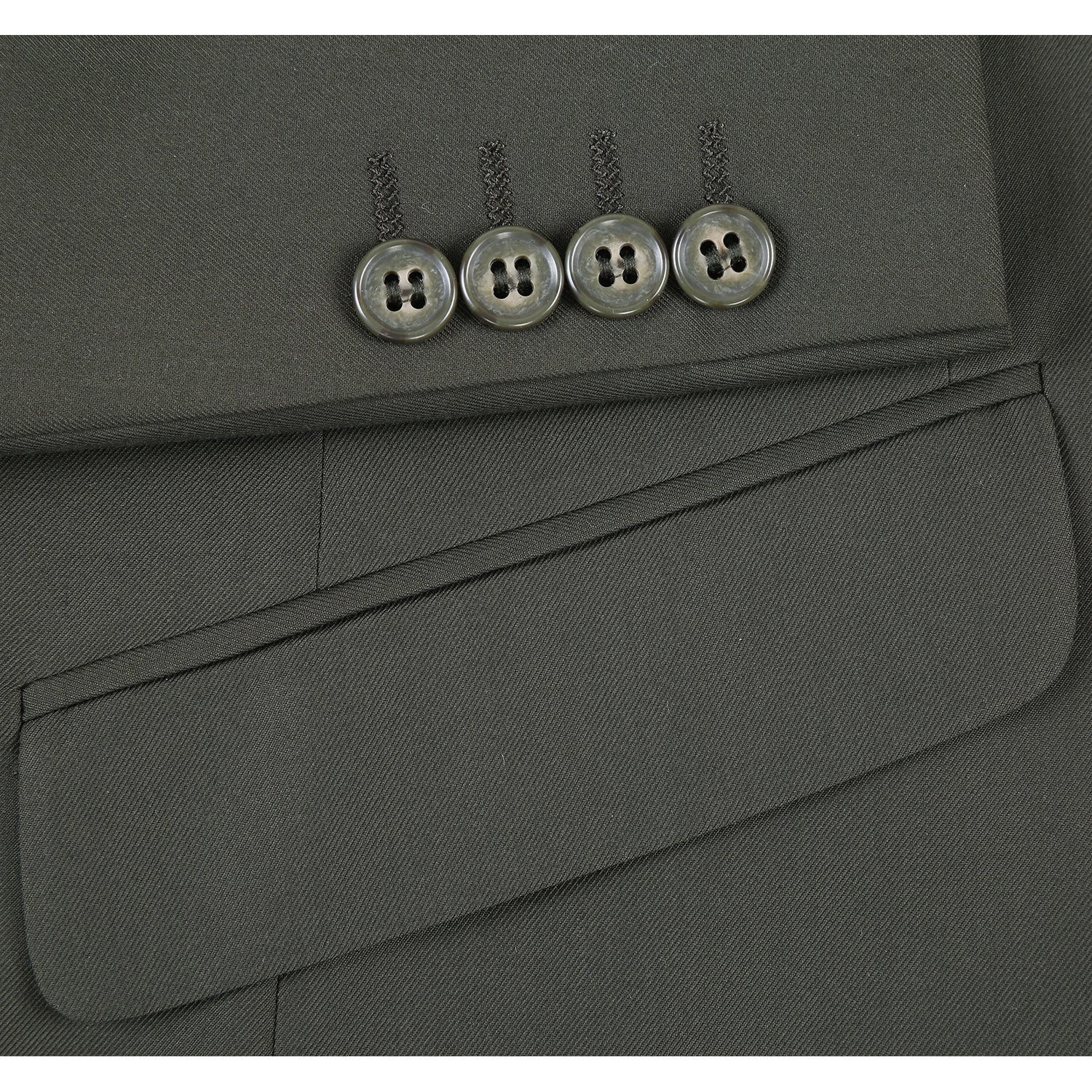 Men's Slim Fit 2-Piece Notch Lapel Suit by Renoir