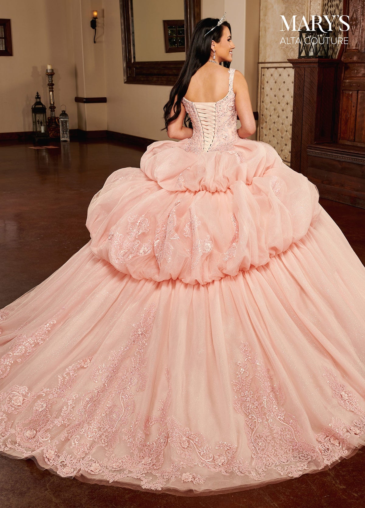 Alta Couture MQ3092 3D Floral Quinceanera Dress