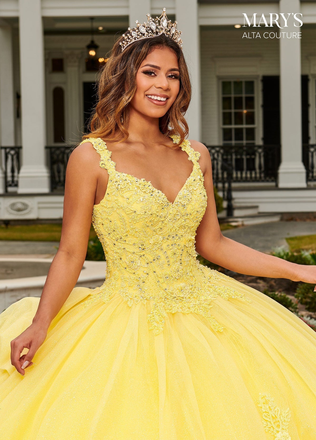 Alta Couture MQ3092 3D Floral Quinceanera Dress