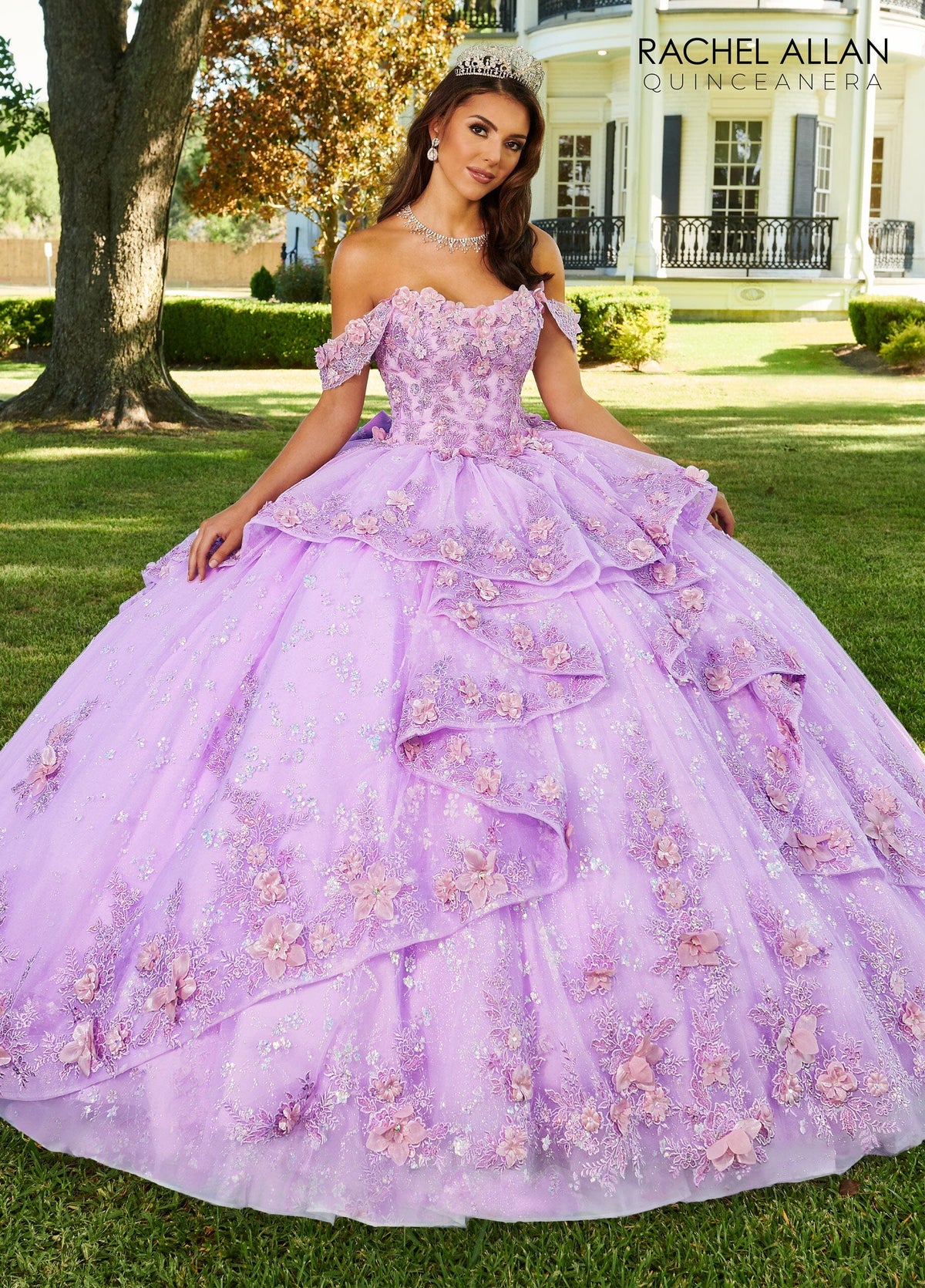 Rachel Allan RQ3100 3D Floral Sweetheart Quinceanera Dress