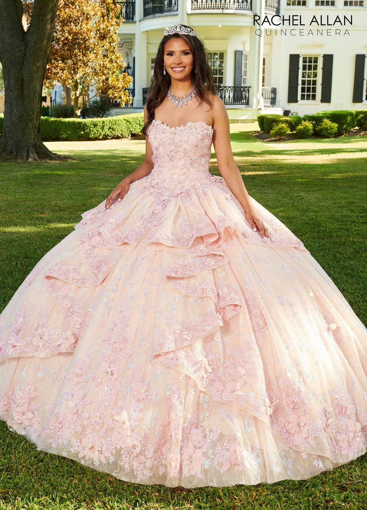Rachel Allan RQ3100 3D Floral Sweetheart Quinceanera Dress
