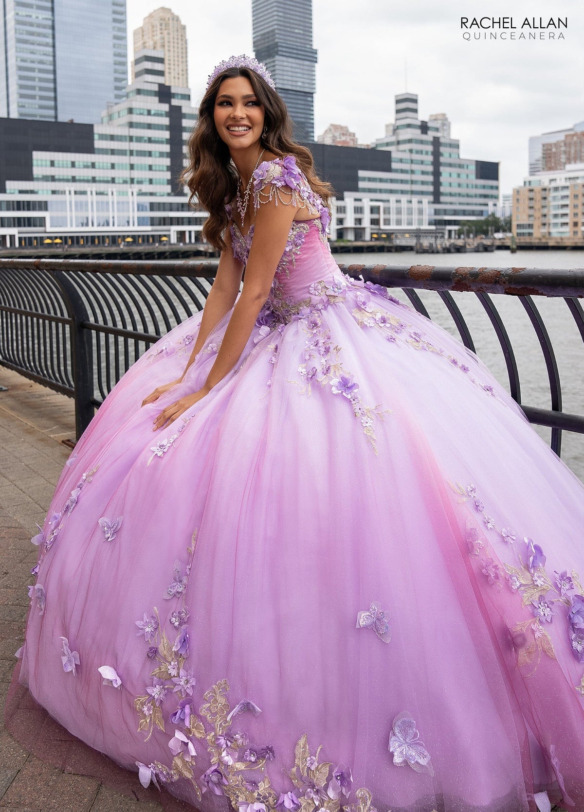 Rachel Allan RQ3125 3D Floral Sweetheart Quinceanera Dress