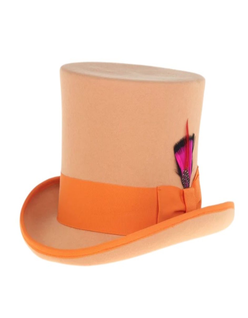 Victorian Steampunk Loden Felt Top Hat