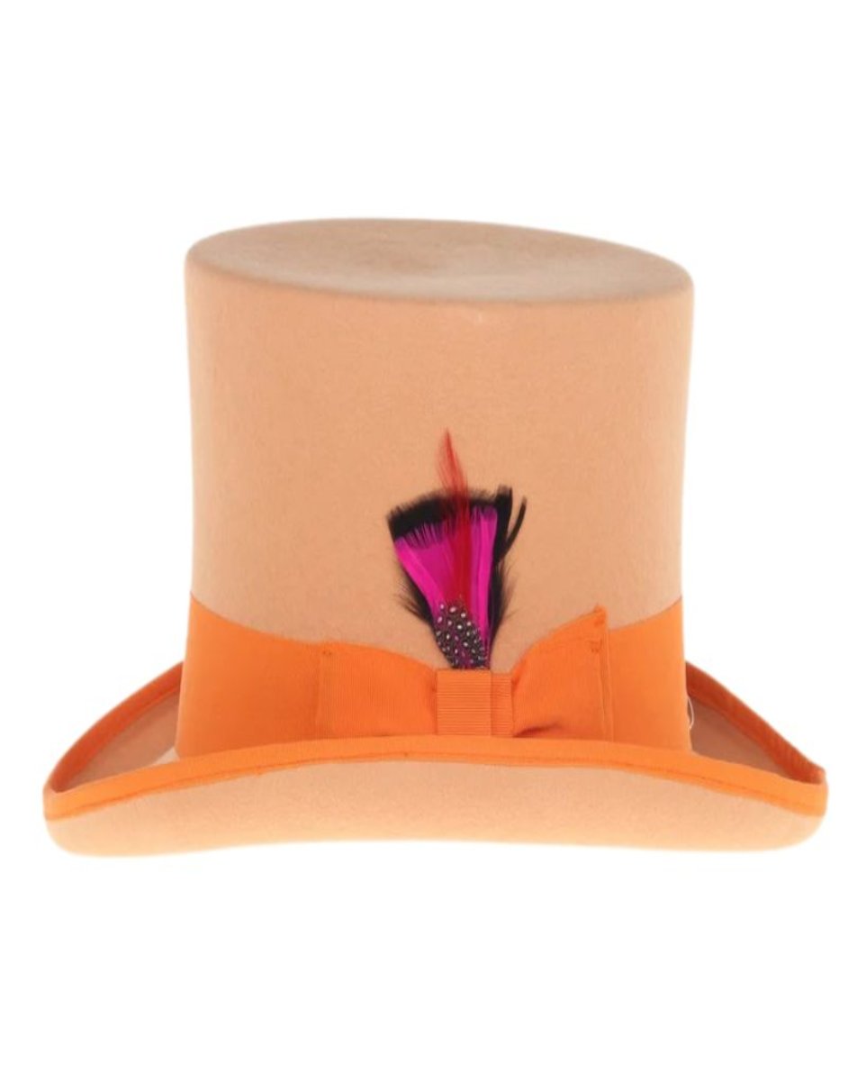 Victorian Steampunk Loden Felt Top Hat