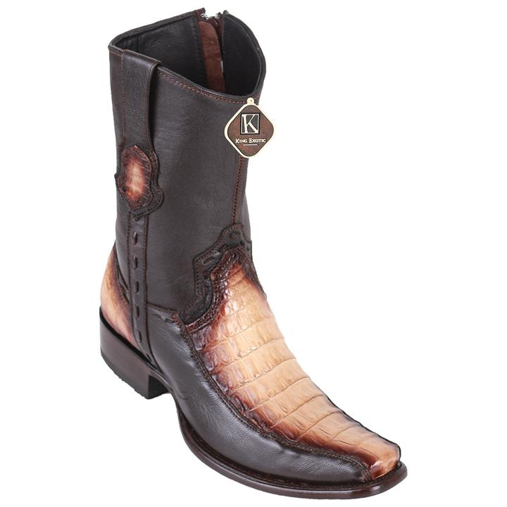 Caiman Belly Boots with Deer Dubai Toe Handmade