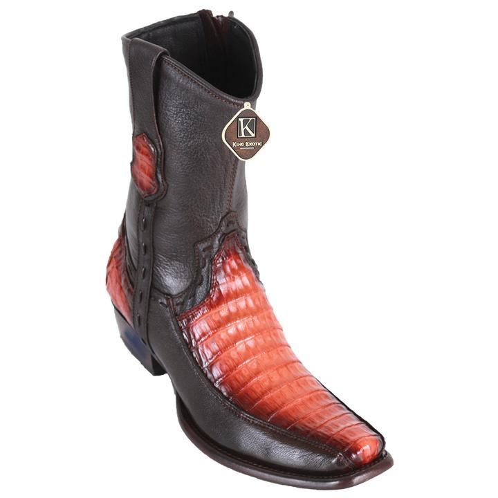 Handmade Caiman Belly Boots with Dubai Toe